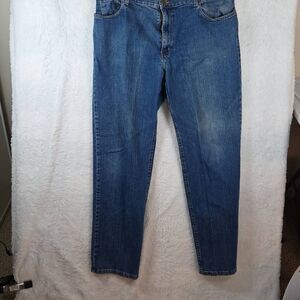 Bullseye Men's Zip Fly‎ Classic Straight Leg Denim Jeans Blue Size 38